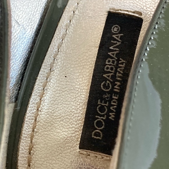 Dolce & Gabbana Green Patent Leather Heels - Picture 5 of 10